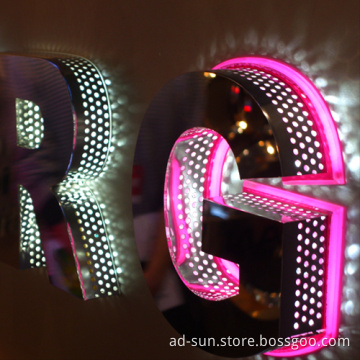 3D LED Steel/Aluminum Build up Back-Lit Channel Sign Letter